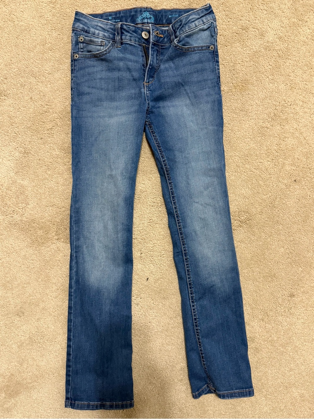 Kids' Blue Straight-Leg Jeans